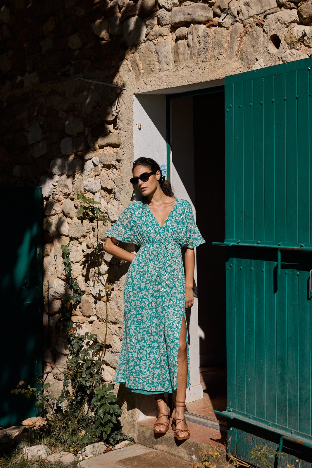 Robe imprimée blanc