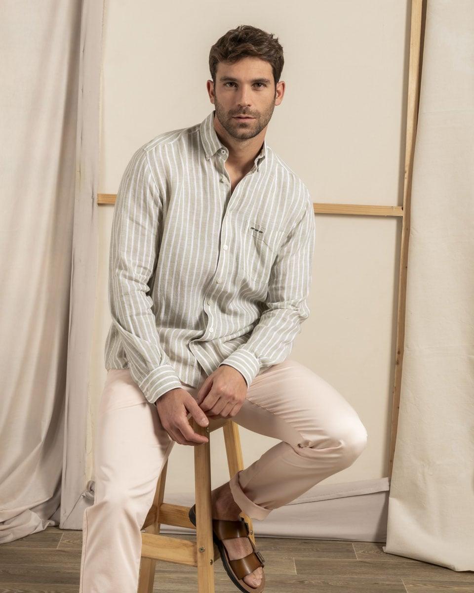 Chemise rayee lin