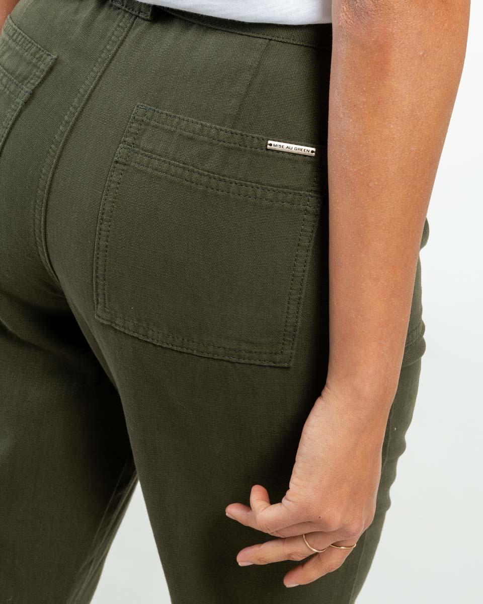 Pantalon carotte 2025 vert