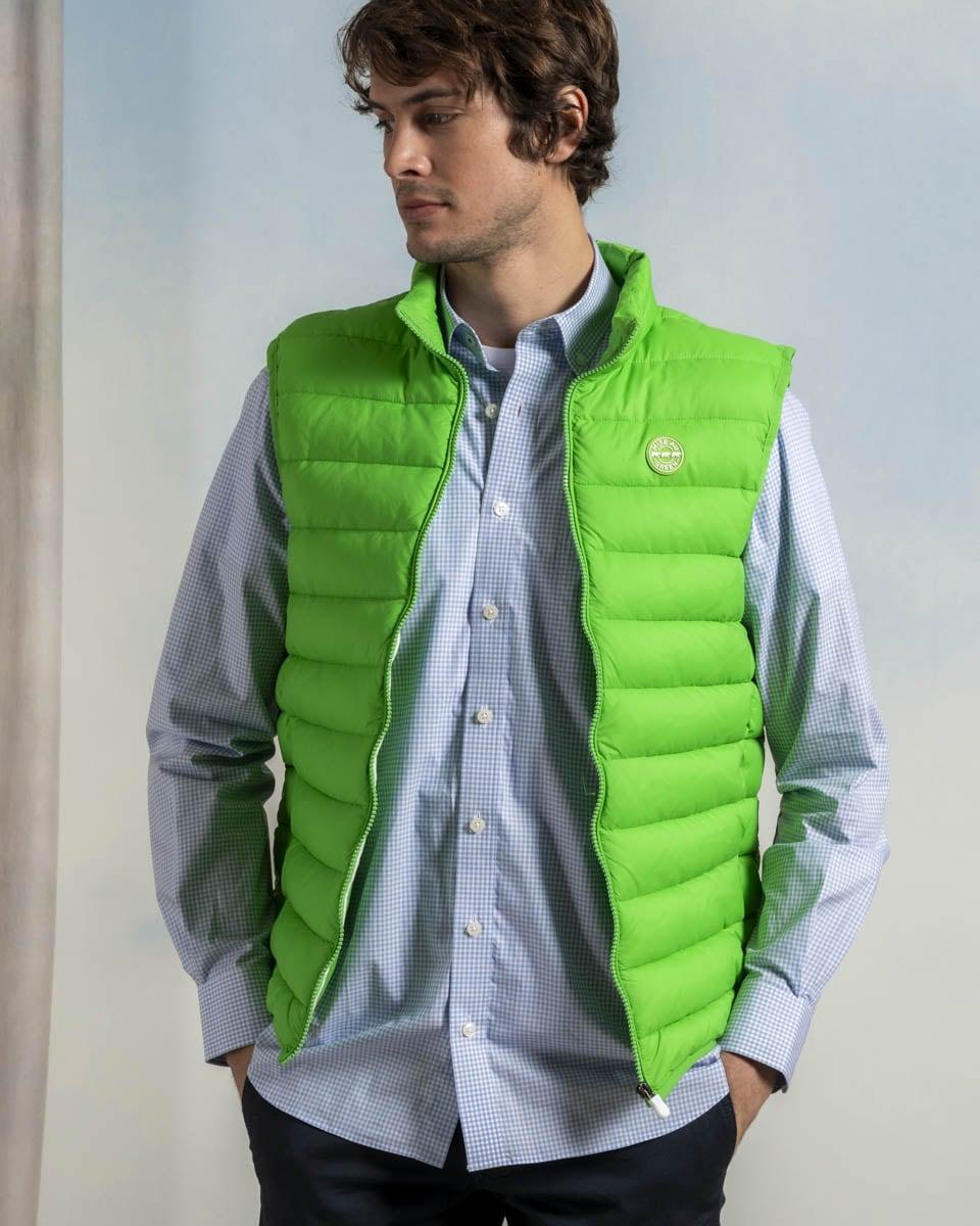 Doudoune sans manches unie vert I Mise au Green