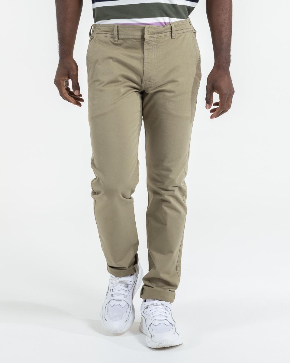 Pantalon chino deals elastique homme
