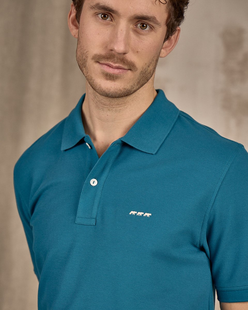 Polo Collin bleu