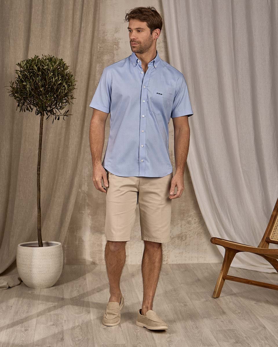 Chemise Denver bleu