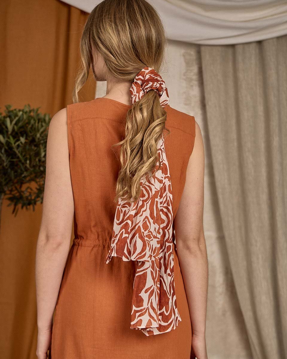 Chèche Daphné rouge
