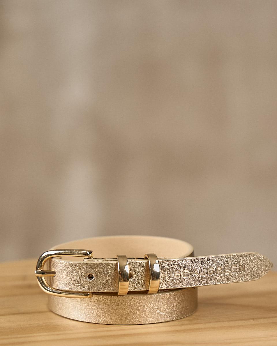 Ceinture fine beige