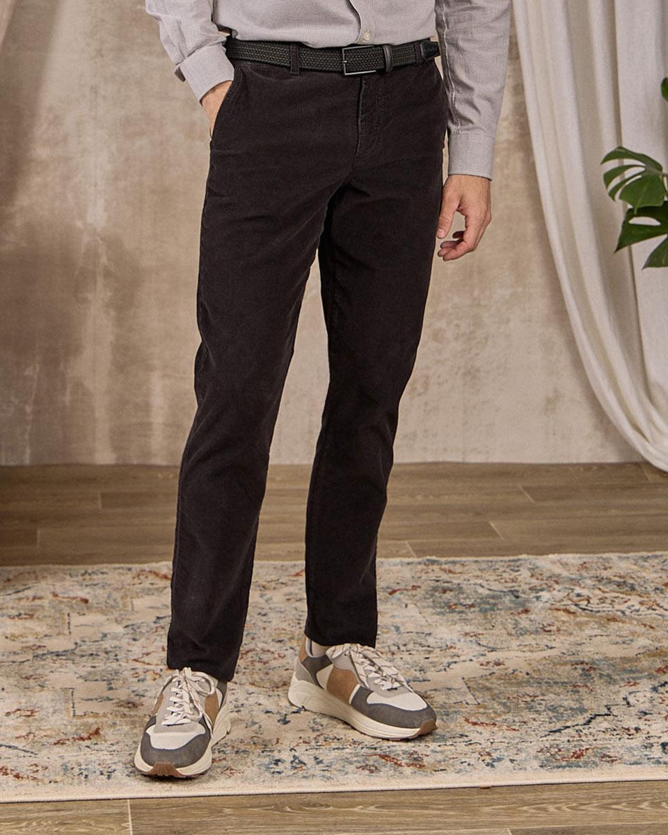 Pantalon velours côtelé noir