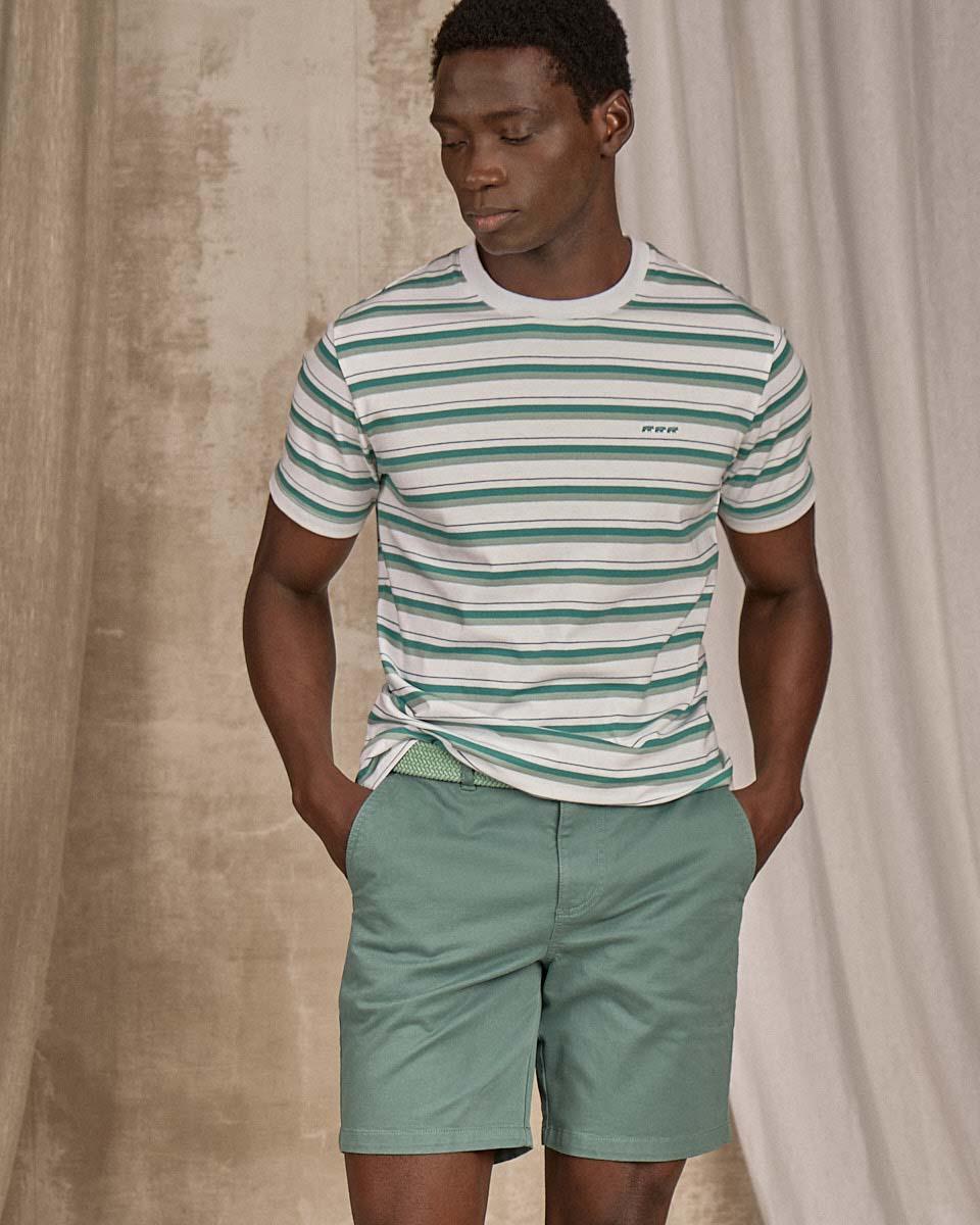 T-shirt rayé bleu