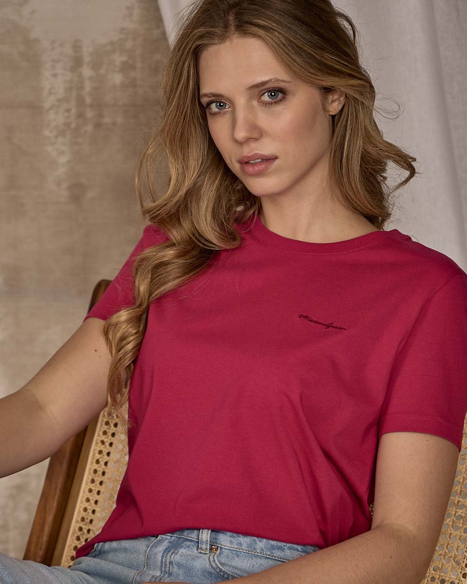 T-shirt uni rose