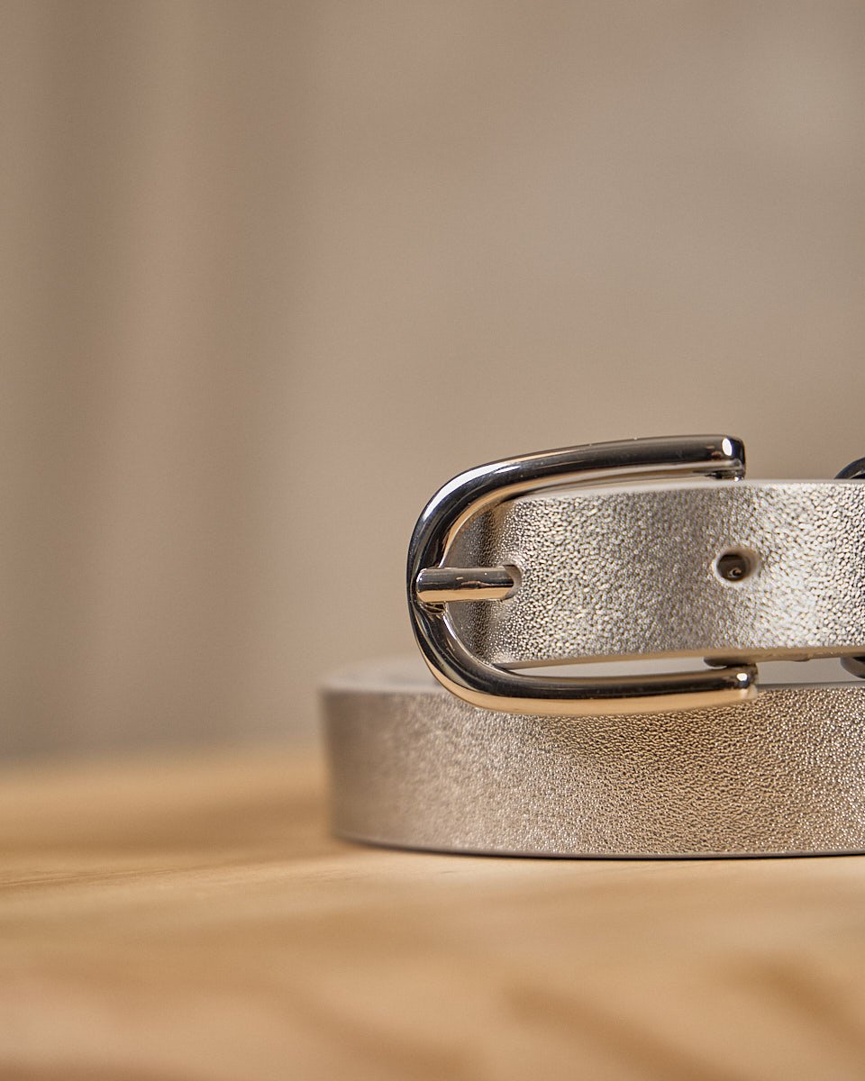 Ceinture fine gris