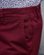 Pantalon chino Lucas uni taille élastique en coton rouge
