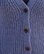 Cardigan boutonné à grosses mailles coton et Mérinos bleu