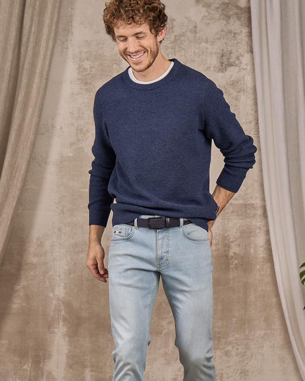 Jean coupe ajustée bleu