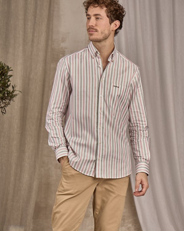Chemise rayée rose Chemise rayée rose