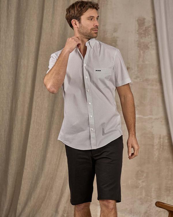 Chemise micro motifs blanc Chemise micro motifs blanc