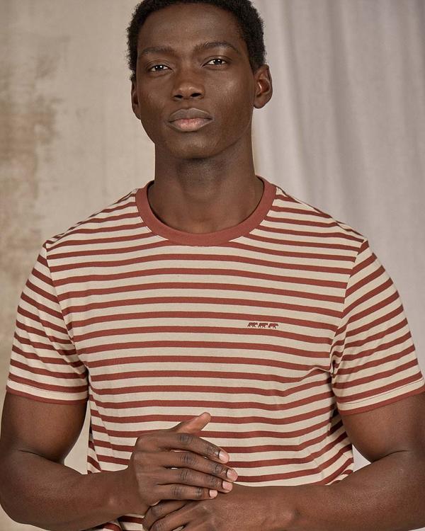 T-shirt rayé rouge T-shirt rayé rouge
