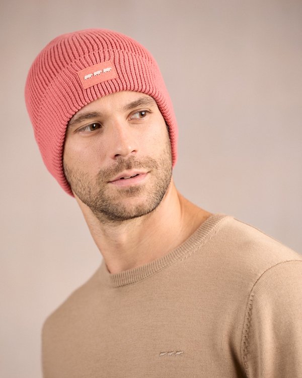 Bonnet en tricot rose Bonnet en tricot rose