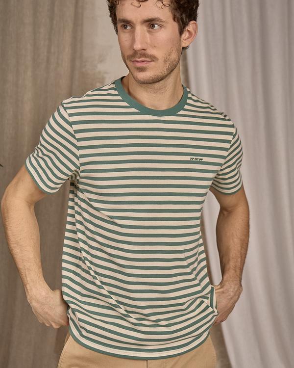T-shirt rayé vert T-shirt rayé vert