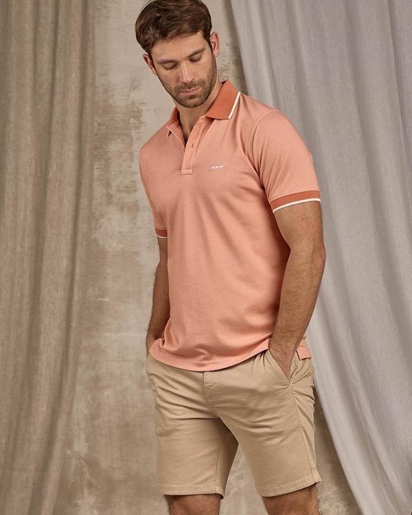 Polo chiné rose