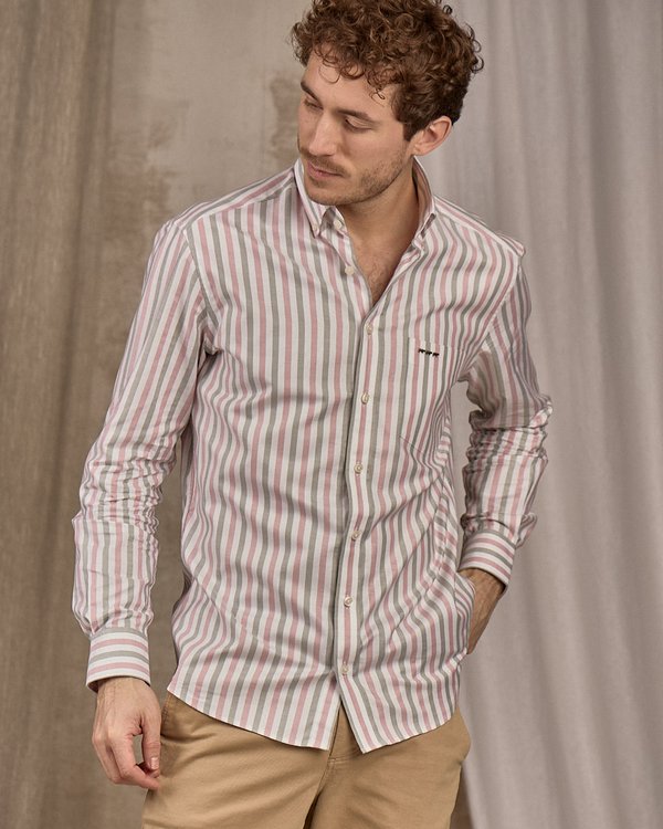 Chemise rayée rose Chemise rayée rose
