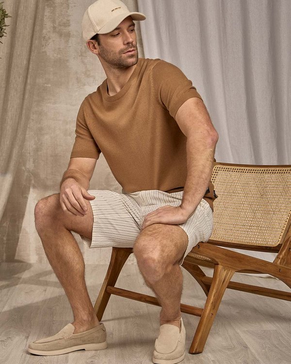 T-shirt maille beige T-shirt maille beige