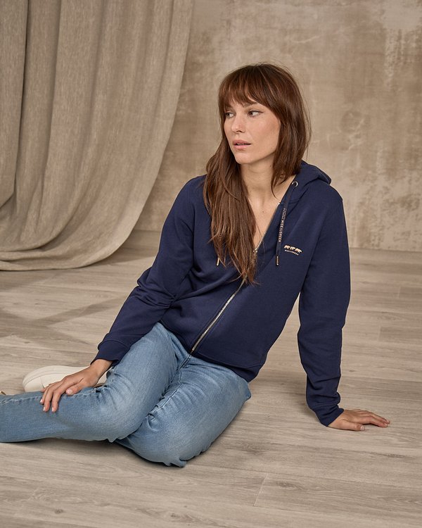 Sweat zippé bleu Sweat zippé bleu