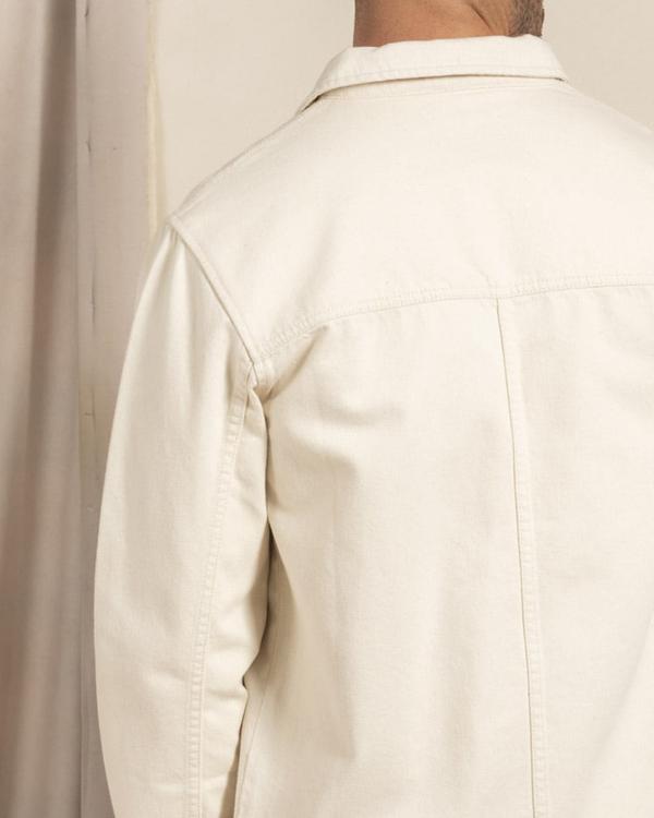 Veste peintre unie broderie 3 vaches en coton