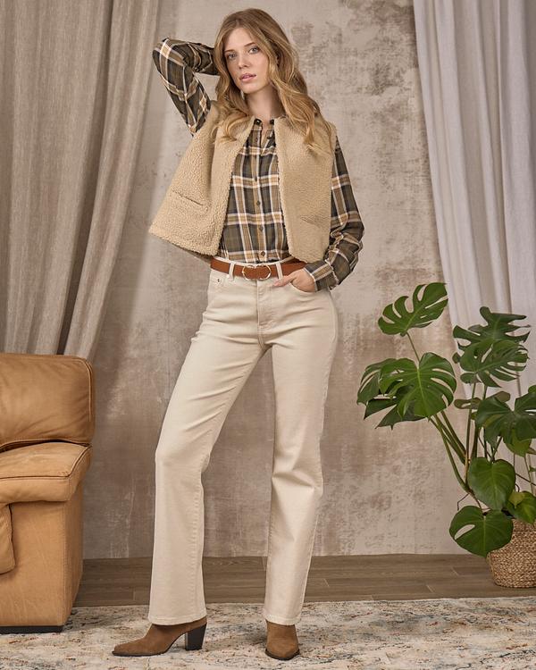 Gilet sans manches beige