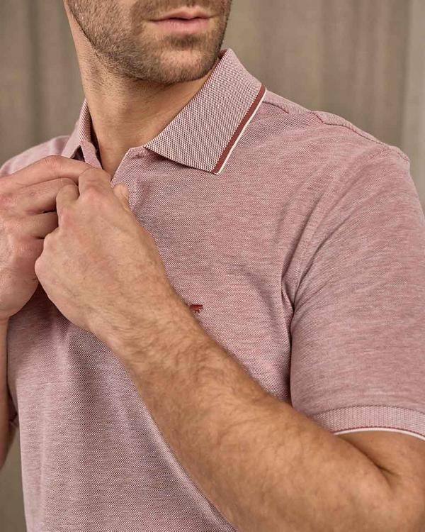 Polo chiné rose Polo chiné rose