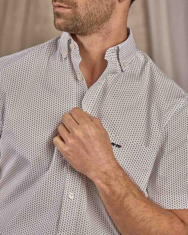 Chemise micro motifs blanc Chemise micro motifs blanc