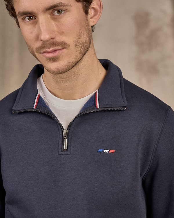 Sweat col camionneur bleu Sweat col camionneur bleu