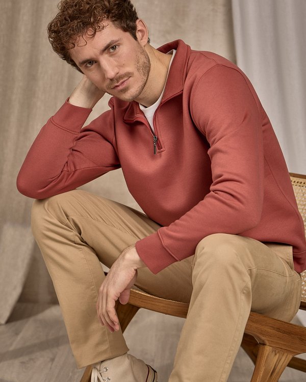 Sweat col camionneur rose Sweat col camionneur rose