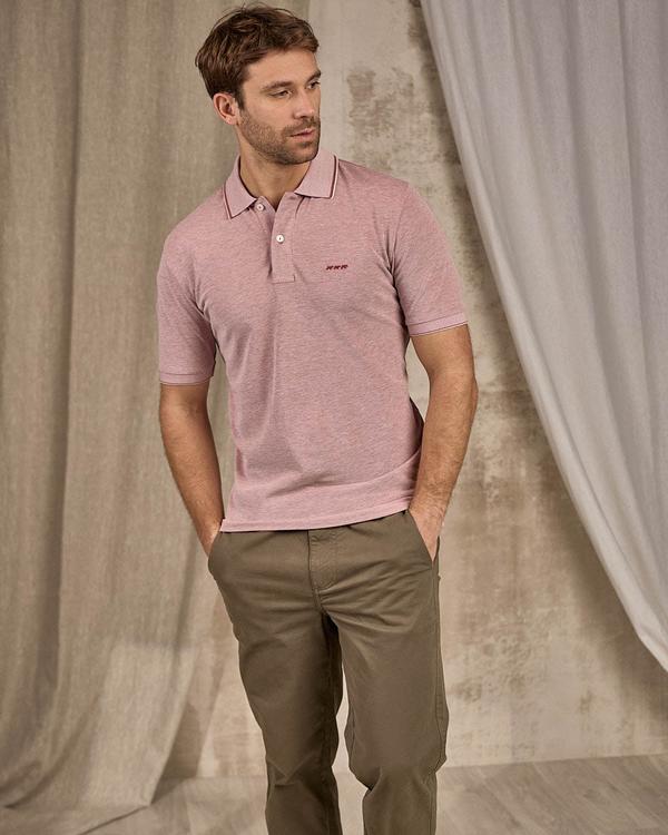 Polo chiné rose Polo chiné rose