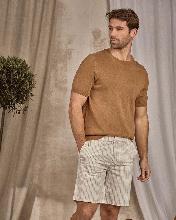 T-shirt maille beige T-shirt maille beige