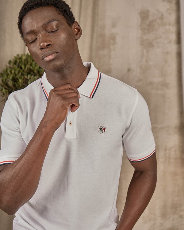 Polo manches longues blanc Polo manches longues blanc