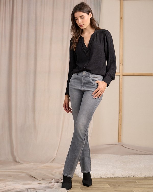 Blouse détail lurex noir Blouse détail lurex noir