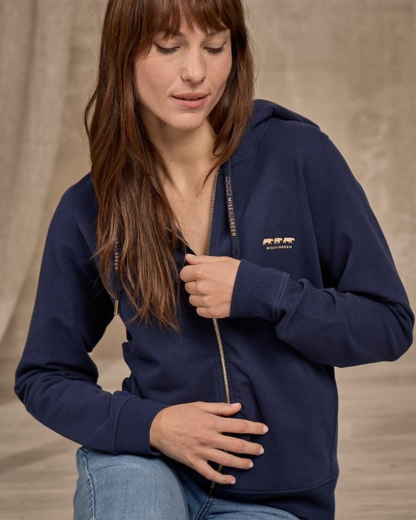Sweat zippé bleu Sweat zippé bleu