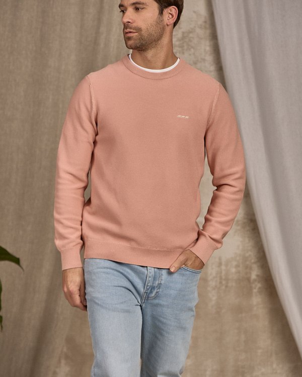 Pull nid d'abeille rose Pull nid d'abeille rose