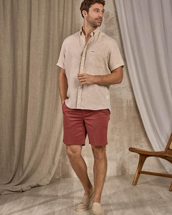 Chemise unie beige Chemise unie beige
