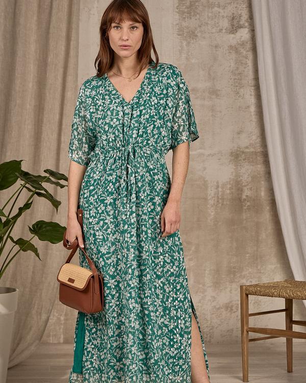 Robe longue imprimée vert Robe longue imprimée vert