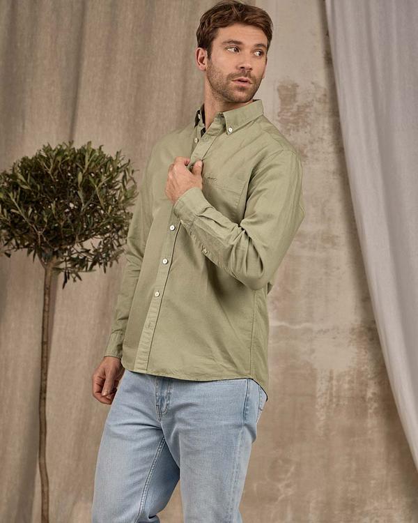 Chemise unie vert Chemise unie vert