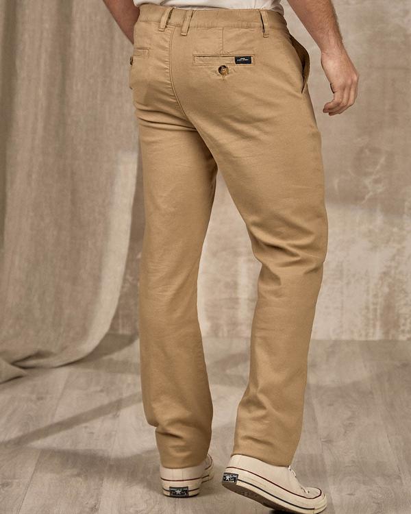 Chino coton et lin beige Chino coton et lin beige
