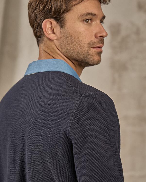 Pull col polo bleu Pull col polo bleu