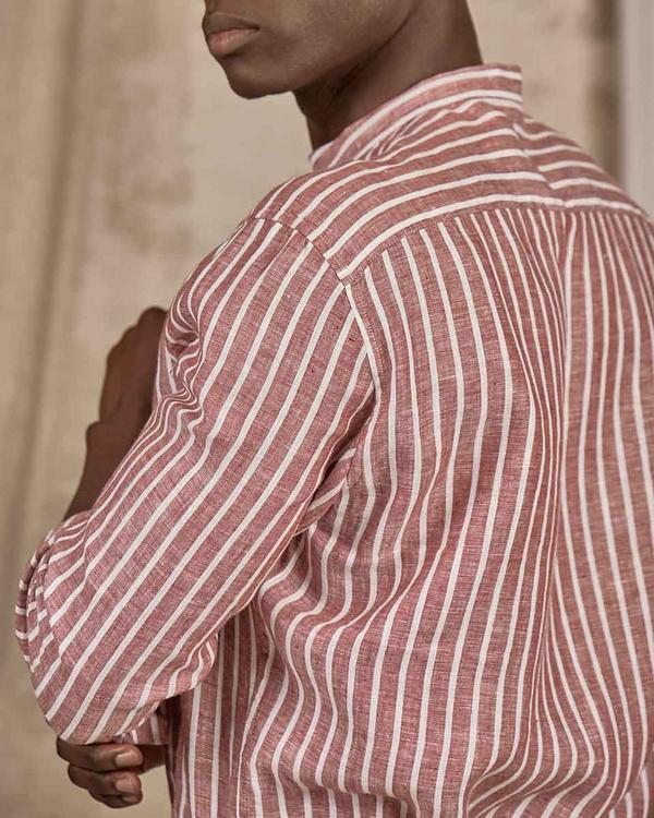 Chemise lin Dalian rouge Chemise lin Dalian rouge