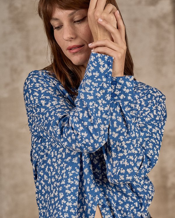 Chemise imprimée bleu Chemise imprimée bleu