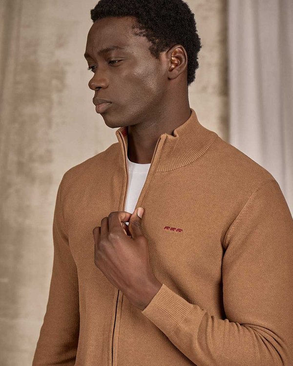 Cardigan zippé rouge Cardigan zippé rouge