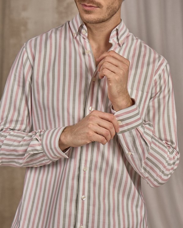 Chemise rayée rose Chemise rayée rose