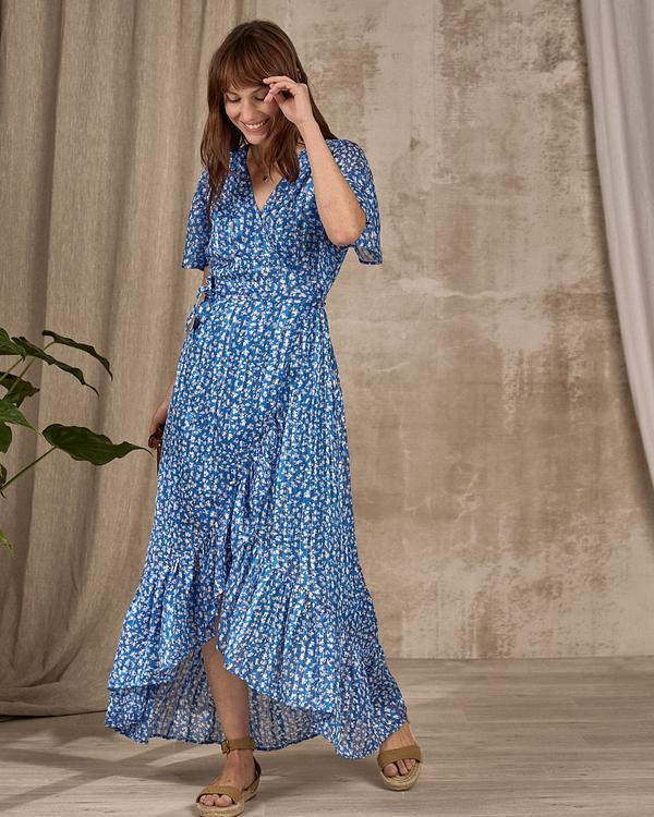 Robe imprimée bleu Robe imprimée bleu