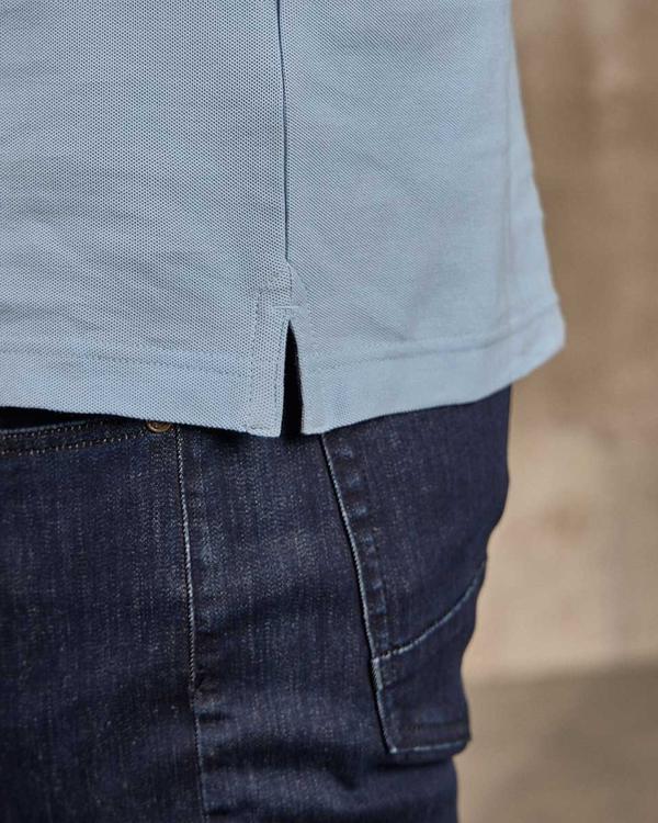 Polo col rayé bleu Polo col rayé bleu