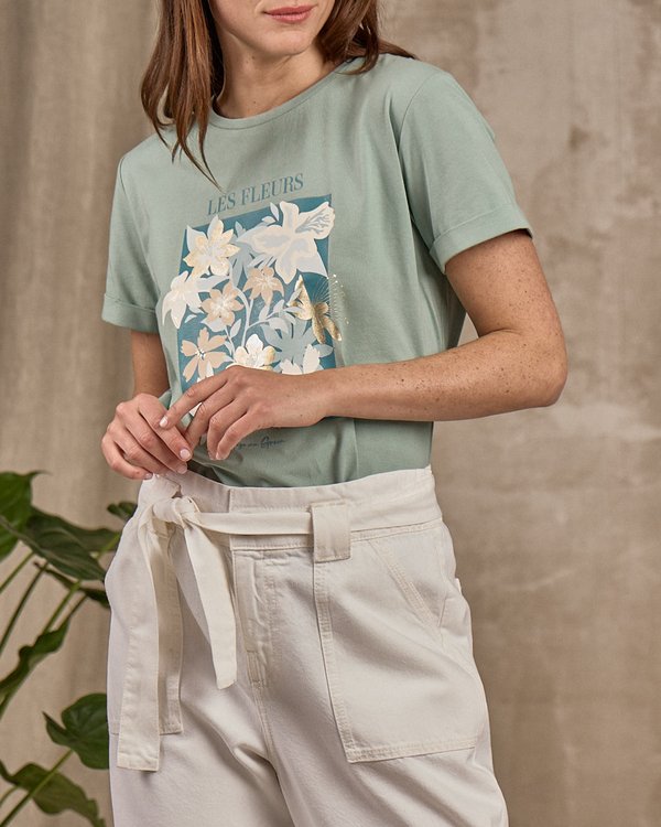T-shirt Dahlia beige T-shirt Dahlia beige