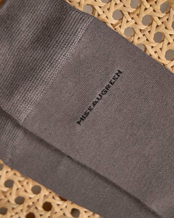 Chaussettes unies Bambou gris Chaussettes unies Bambou gris